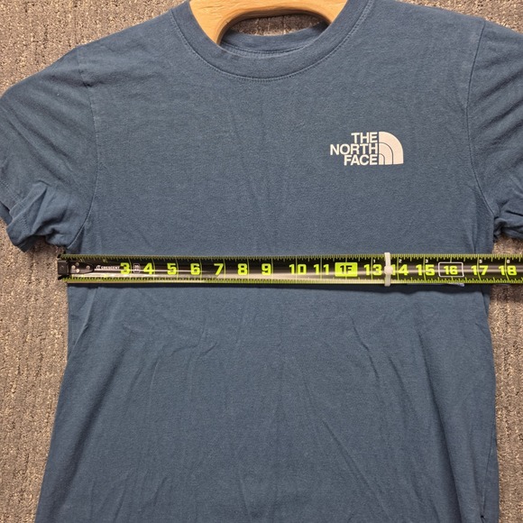 The North Face T-Shirt Womens Small Blue Never Stop Exploring Half Dome Logo T - Picture 8 of 10